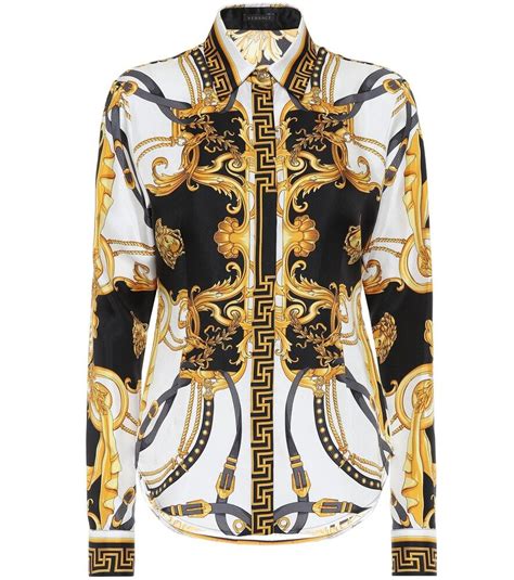 Versace Camicia Wild Barocco In Seta 